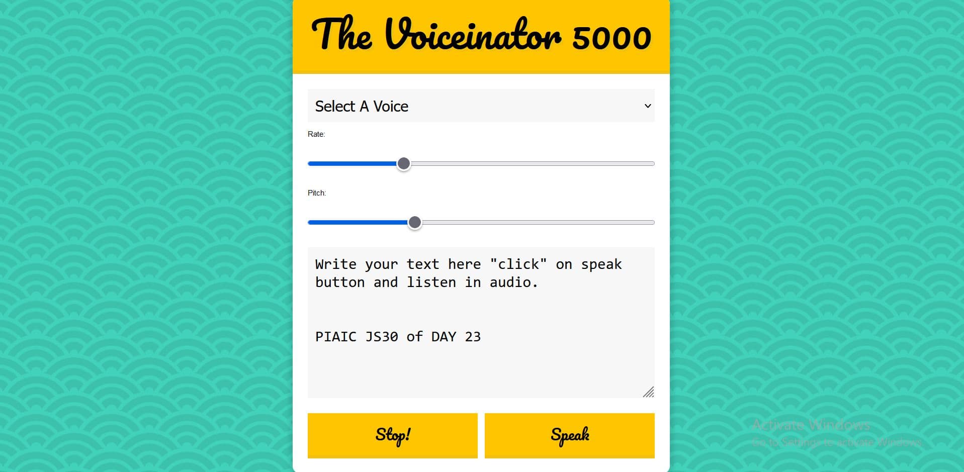 Voice-Inator Project