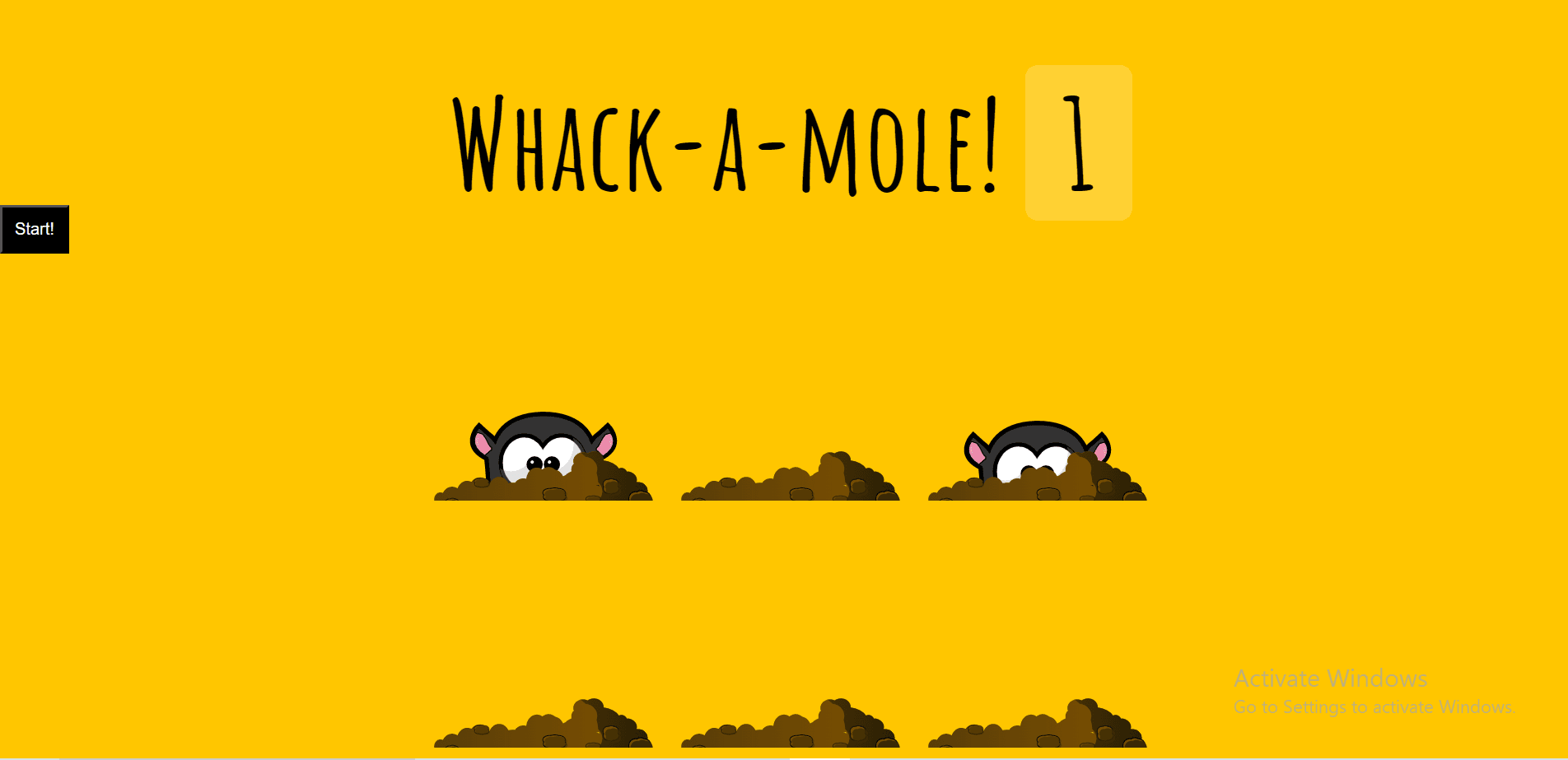 Mole Game Project